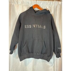 ESSENTIALS Fear of God Black Hoodie Sweatshirt‎ Mens Size Medium